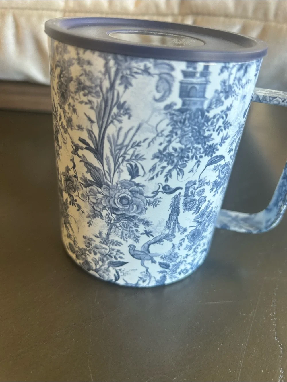 Floral Mug Warmer Set with LED Lid